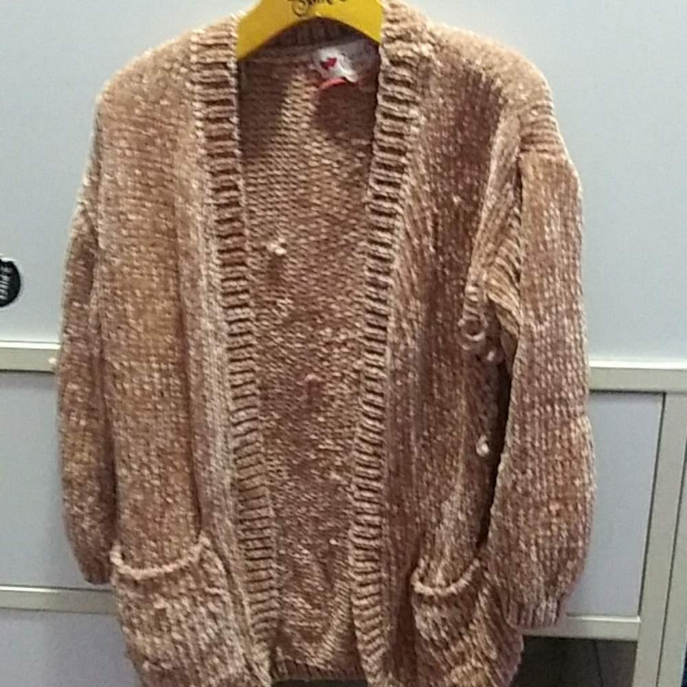 Brown fuzzy sweater